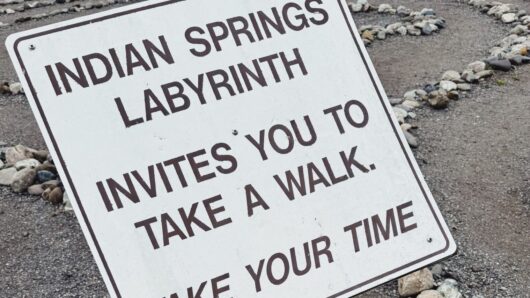 Indian Springs Labyrinth sign